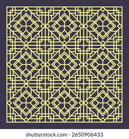 Laser cut pattern. Vector collection of cutting templates with abstract geometric ornament, grid, mesh, lines, chevron. Decorative stencil for laser cut