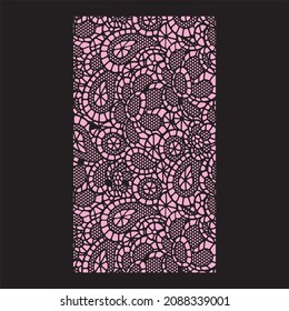 Laser cut prints designed for textile clothing fashion.Lace laser cut design.