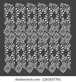 Impresiones de corte por láser diseñadas para la moda de ropa textil.Diseño de corte por láser geométrico.