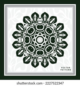 Laser cut round flower panels