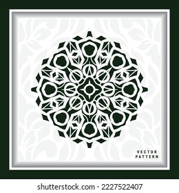 Laser cut round flower panels