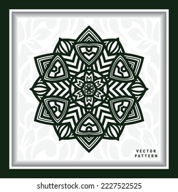 Laser cut round flower panels