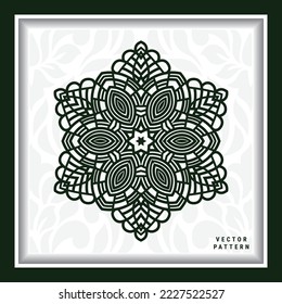 Laser cut round flower panels