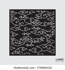Laser cut templates patterns.  interior decor Vector illustration.