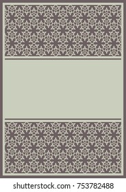 Laser cut vector card. Invitation floral design. Save the Date concept.