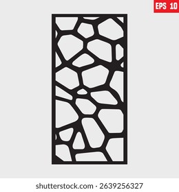 Laser Cut vector illustration design Jali Design for Graphic and Plywood, Partition, Cnc Router Design Foamsheet, Acrylic and CNC Machine Cutting, EPS File. vector
