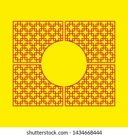 Laser cut vector panel. Elegant modern geometric abstract pattern. A picture suitable for printing, engraving, laser cutting paper, greeting cards, wood, stamp, stencil, gift box, metal, paper, stenci