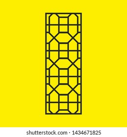 Laser cut vector panel. Elegant modern geometric abstract pattern. A picture suitable for printing, engraving, laser cutting paper, greeting cards, wood, stamp, stencil, gift box, metal, paper, stenci