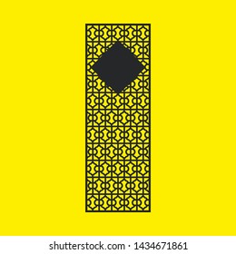 Laser cut vector panel. Elegant modern geometric abstract pattern. A picture suitable for printing, engraving, laser cutting paper, greeting cards, wood, stamp, stencil, gift box, metal, paper, stenci
