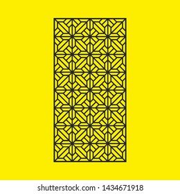 Laser cut vector panel. Elegant modern geometric abstract pattern. A picture suitable for printing, engraving, laser cutting paper, greeting cards, wood, stamp, stencil, gift box, metal, paper, stenci