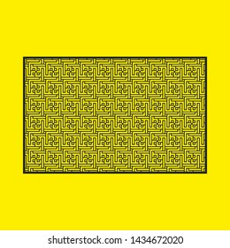 Laser cut vector panel. Elegant modern geometric abstract pattern. A picture suitable for printing, engraving, laser cutting paper, greeting cards, wood, stamp, stencil, gift box, metal, paper, stenci