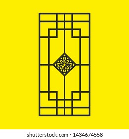 Laser cut vector panel. Elegant modern geometric abstract pattern. A picture suitable for printing, engraving, laser cutting paper, greeting cards, wood, stamp, stencil, gift box, metal, paper, stenci