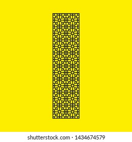 Laser cut vector panel. Elegant modern geometric abstract pattern. A picture suitable for printing, engraving, laser cutting paper, greeting cards, wood, stamp, stencil, gift box, metal, paper, stenci