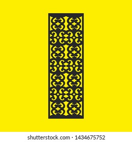 Laser cut vector panel. Elegant modern geometric abstract pattern. A picture suitable for printing, engraving, laser cutting paper, greeting cards, wood, stamp, stencil, gift box, metal, paper, stenci