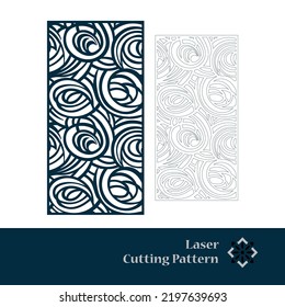 Laser cut vector panel and the seamless pattern for decorative panel.