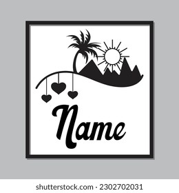 Laser Cut Wall art svg design