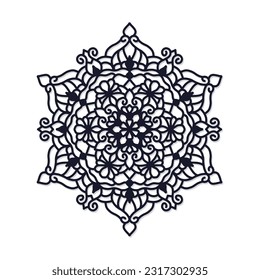 decoración de pared de corte láser diseño mandala