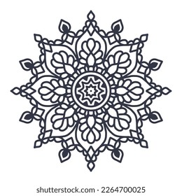 Laser cut Wedding indian Mandala template,