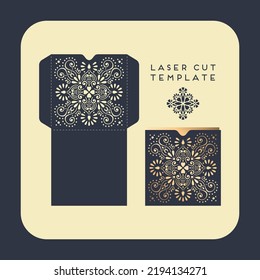 Laser Cut Wedding Invitation Card Design Template