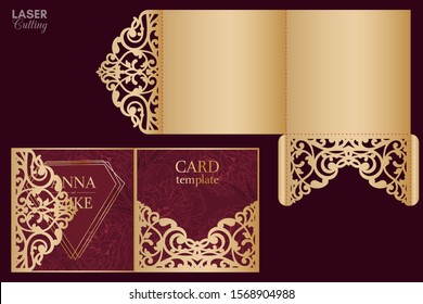 Laser Cut Wedding Invitation Images Stock Photos Vectors Shutterstock