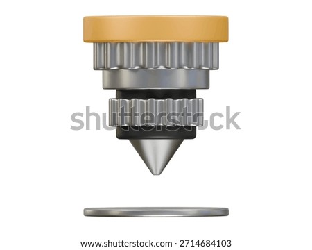 laser cutter icon 3d illustration render