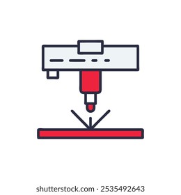 laser cutter icon vector illustration