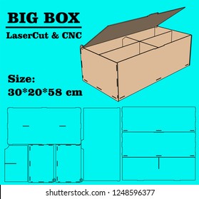 Laser cutting BIG box.  for wood 3 mm