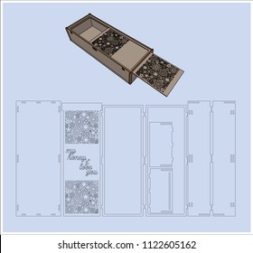 Laser Cutting Box. Without Using Glue. For Wood 3 Mm