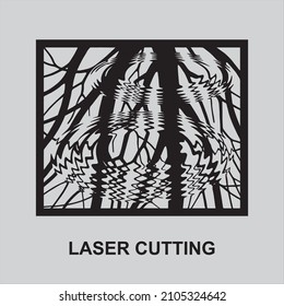 Écran mural De Coupe De Laser, Arbres Décoratifs
