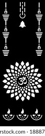 Diseño de corte láser para el Mandir o el Templo