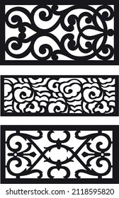 laser cutting design pattern vector illustration design