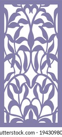 Diseño de corte láser para templo, Mandir Jali, Partición