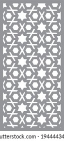 Laserschneiden-Design für Tempel, Mandir Jali, Partition