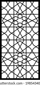 Diseño de corte láser para templo, Mandir Jali, Partición