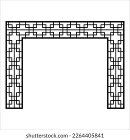 Laser cutting design for temple, Mandir Jali, Partition arch for temple decoration vectir