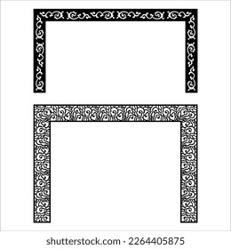 Diseño de corte por láser para templo, Mandir Jali, arco de partición para vectir decoración de templo