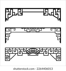 Laser cutting design for temple, Mandir Jali, Partition arch for temple decoration vectir