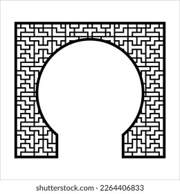 Laser cutting design for temple, Mandir Jali, Partition