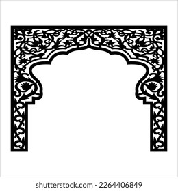 Laser cutting design for temple, Mandir Jali, Partition