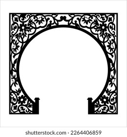 Laser cutting design for temple, Mandir Jali, Partition