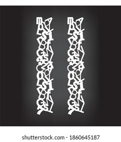 Laser cutting designs used in textile and printing processes.