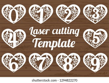 laser cutting digit pattern