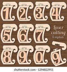 laser cutting digit pattern