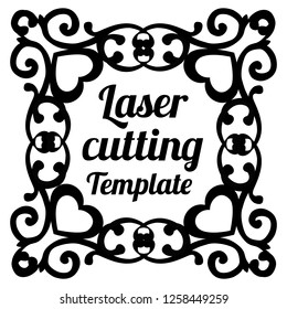 laser cutting frame template