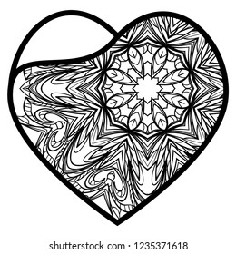 Laser Cutting Heart Template For Interior Design, Layouts Wedding Cards, Invitations. Plotter Cutting Or Printing