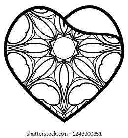 Laser Cutting Heart Template For Interior Design, Layouts Wedding Cards, Invitations. Plotter Cutting Or Printing