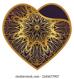 Laser Cutting Heart Template For Interior Design, Layouts Wedding Cards, Invitations. Plotter Cutting Or Printing