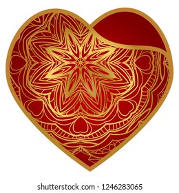 Laser Cutting Heart Template For Interior Design, Layouts Wedding Cards, Invitations. Plotter Cutting Or Printing