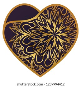 Laser Cutting Heart Template For Interior Design, Layouts Wedding Cards, Invitations. Plotter Cutting Or Printing