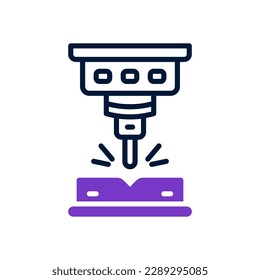 Laserschneiden-Symbol für Ihre Website, Ihr Handy, Ihre Präsentation und Ihr Logo-Design.